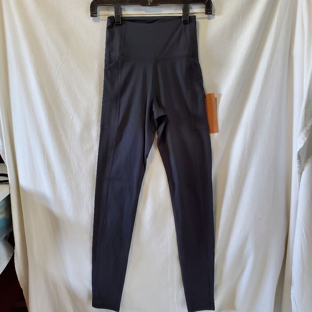 Girlfriend Collective Black Pocket Leggings XS